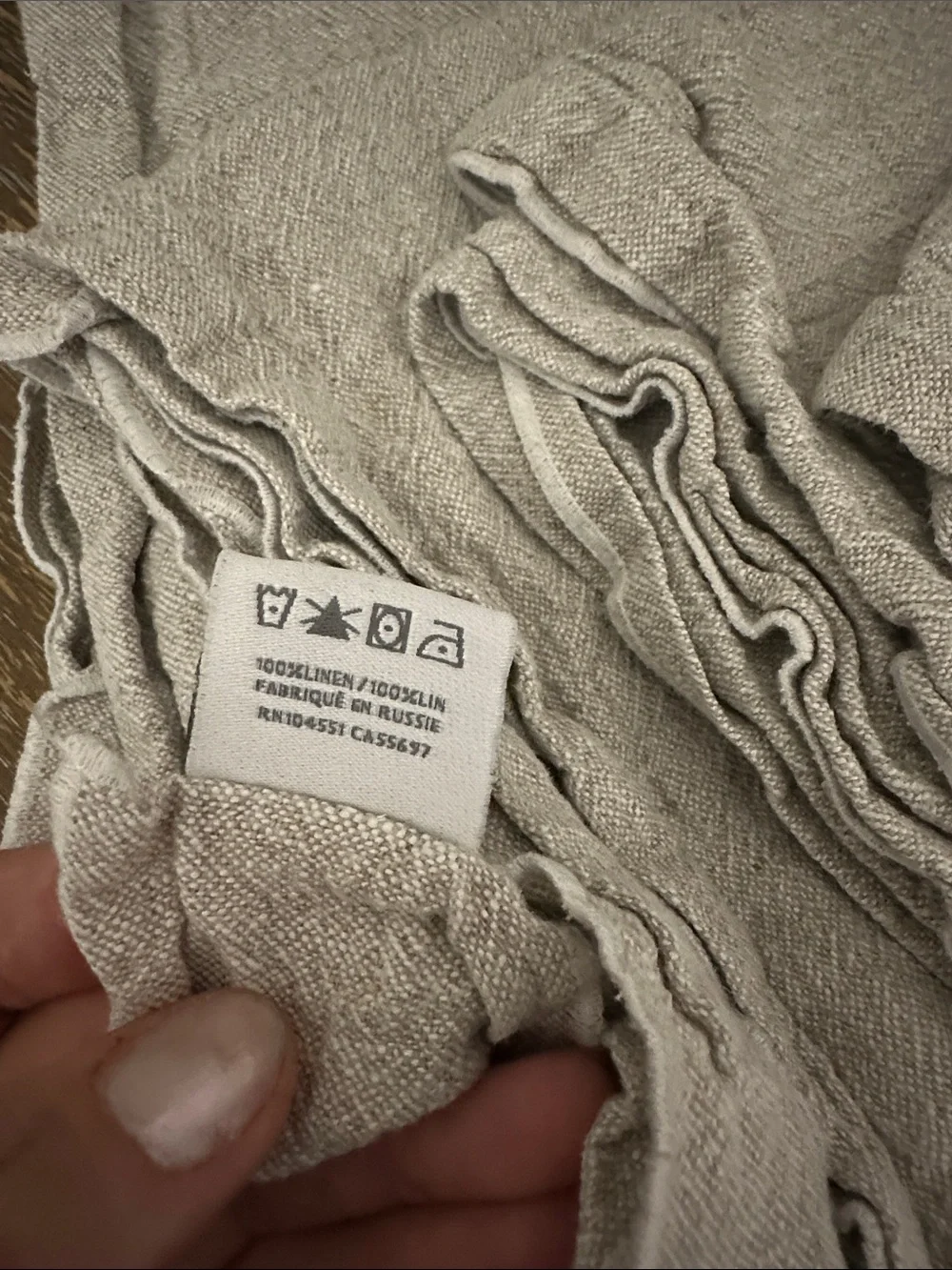 Restoration Hardware linen blend