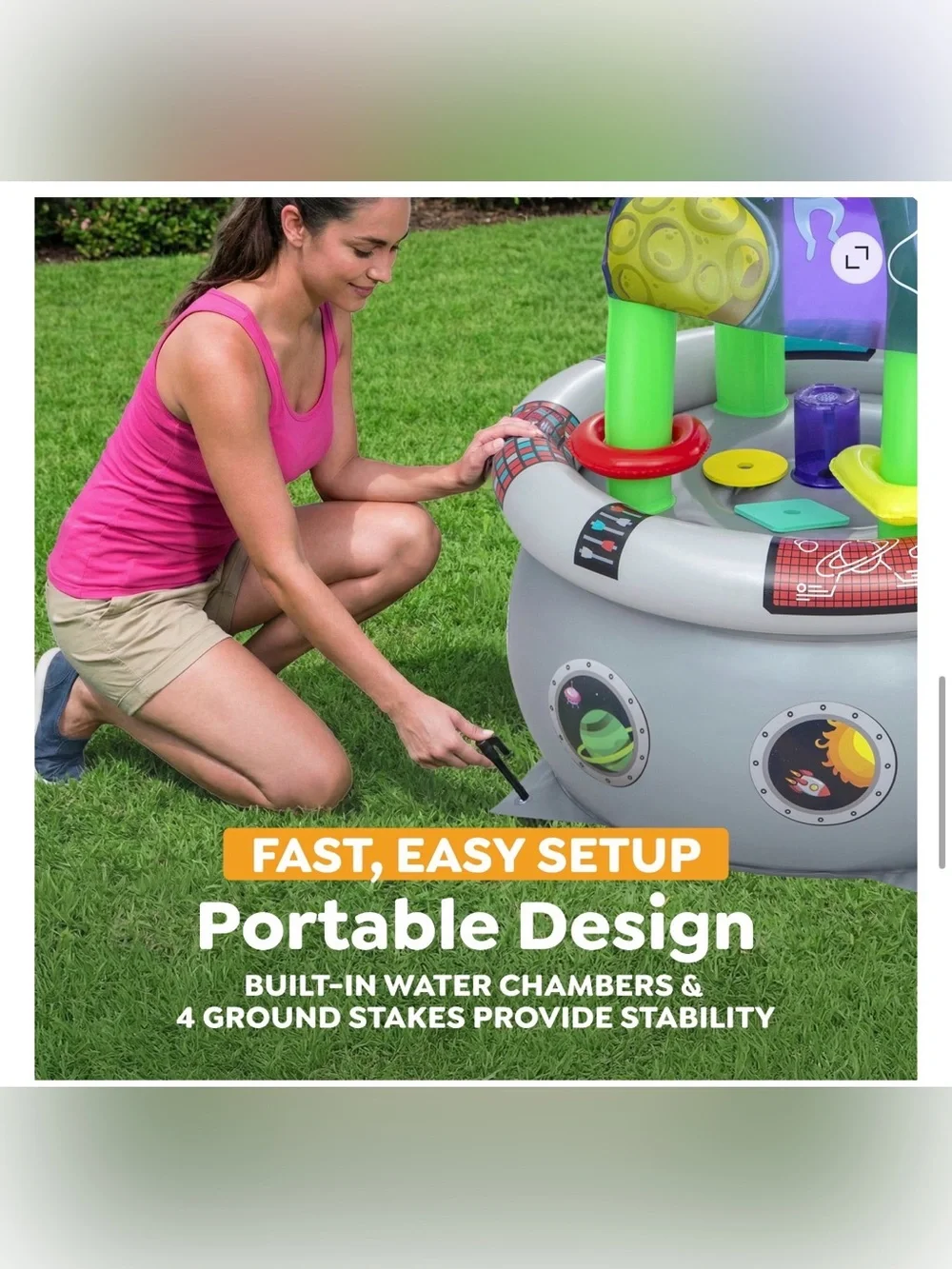 Inflatable Baby Water Table Space Station Brand New