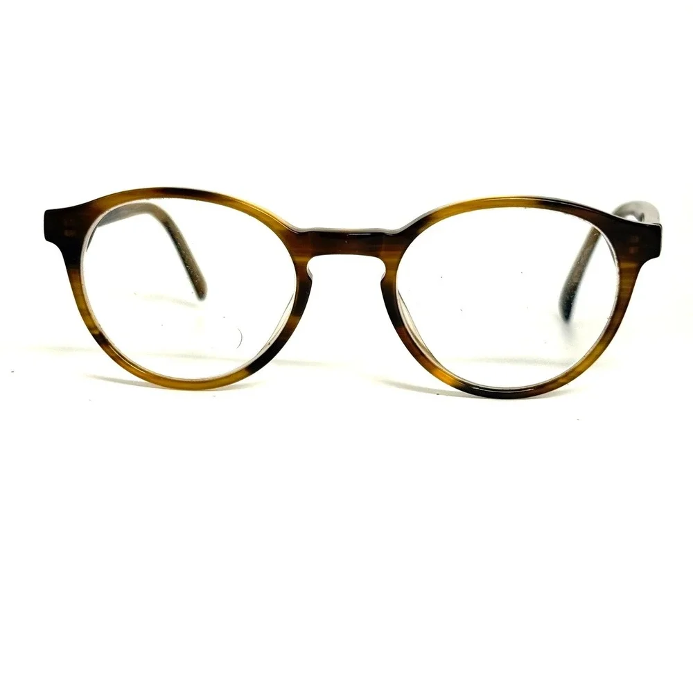 7 For All Mankind 753 Tortoise Round Eyeglasses Frames 47-20-140‎ Brown