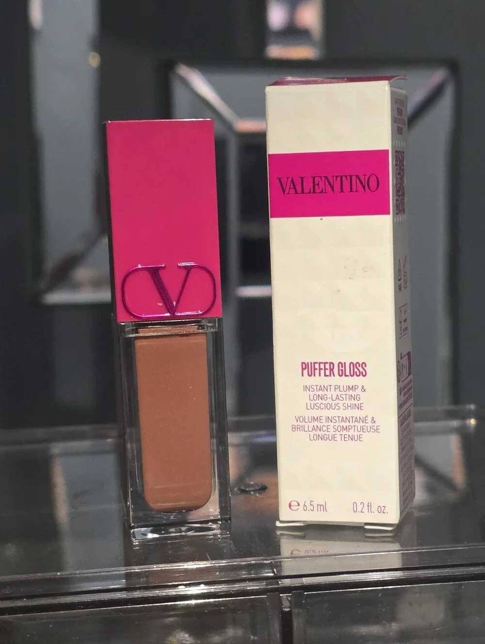 Valentino Beauty Puffer Gloss in 122A Warm It Up - Brand New In Box