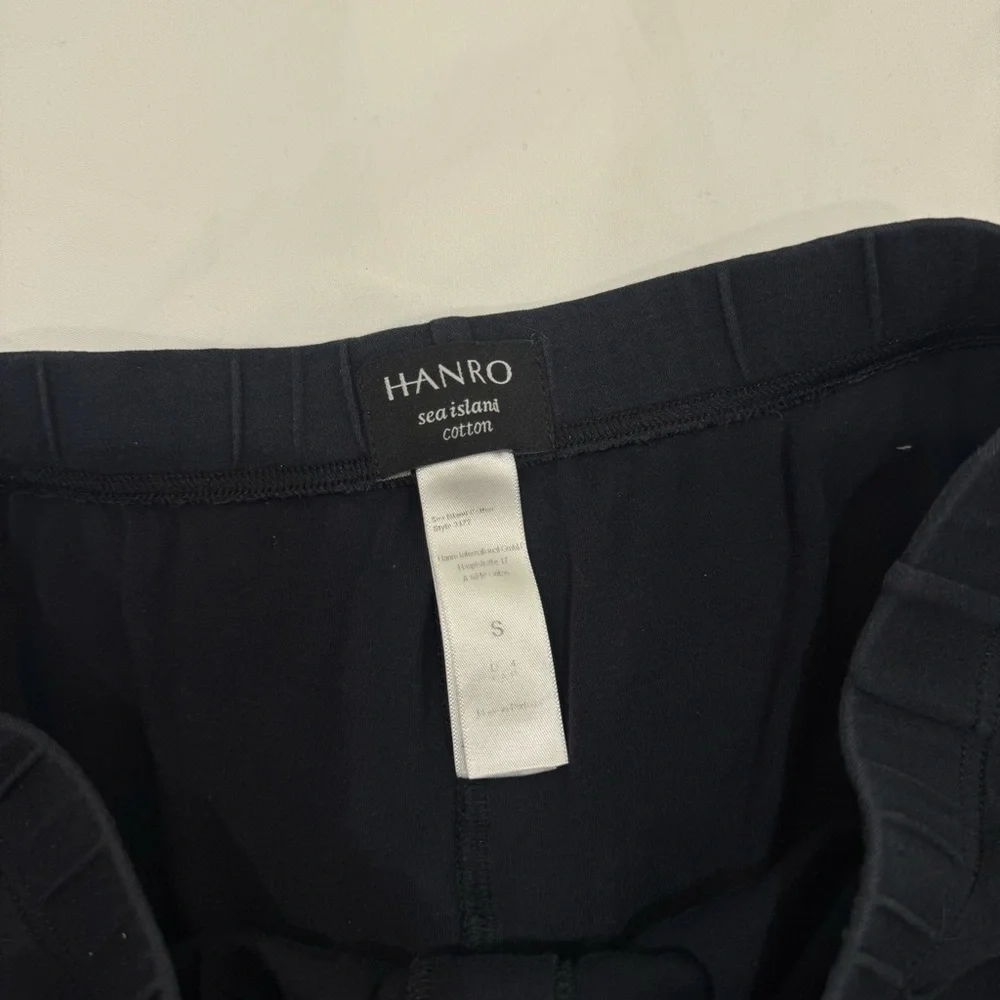 Hanro Sea Island Cotton Knit Boxers Shorts Black Size Small Luxury Underwear