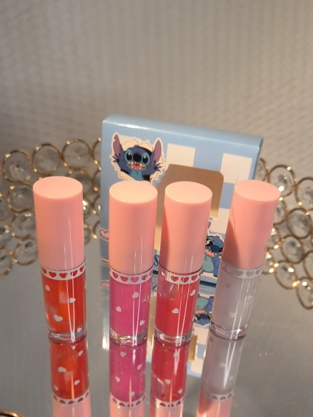 Disney Stitch 4 Piece Lip Gloss Set