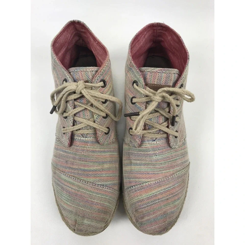 Toms booties canvas