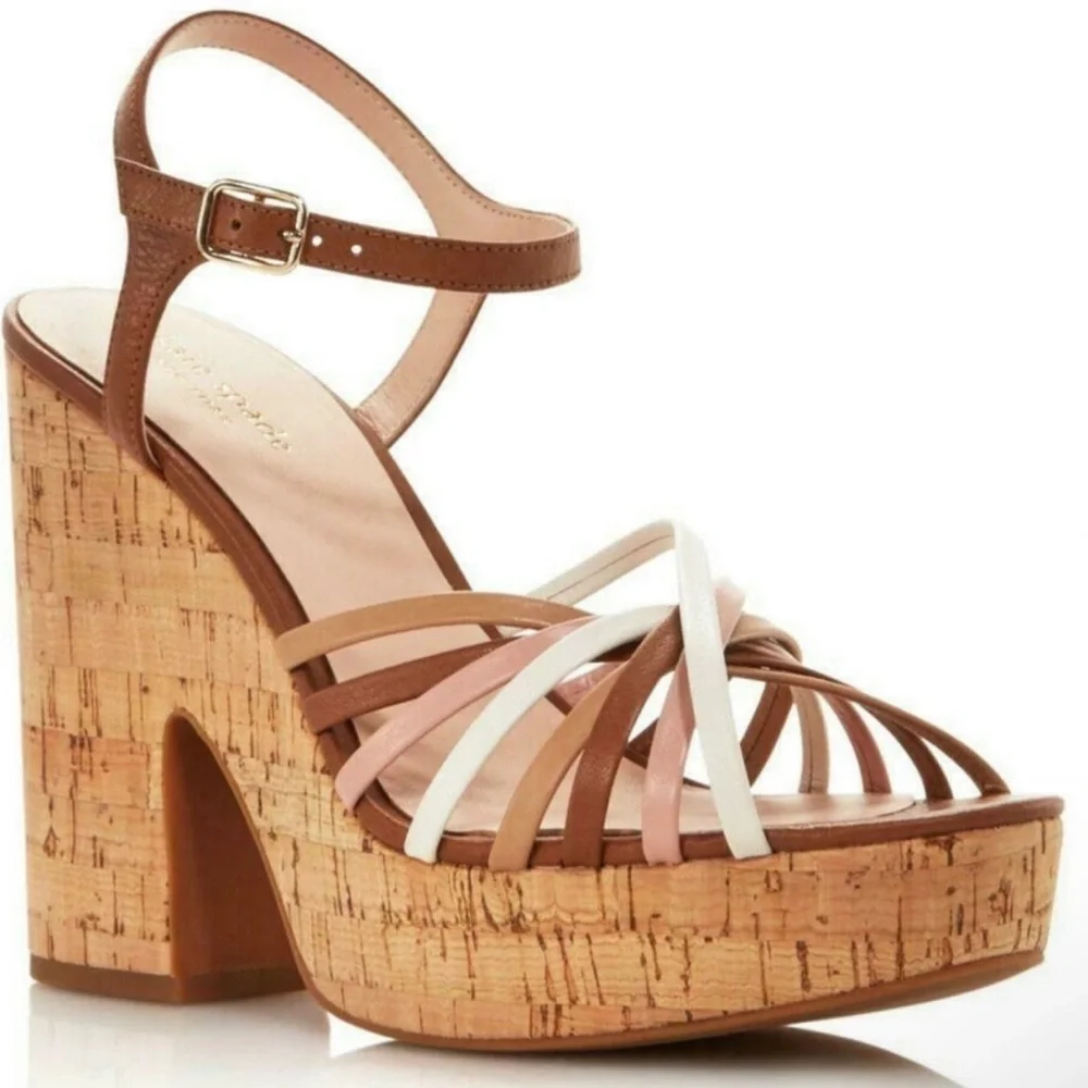 KATE SPADE Glow Multi Toast‎ Platform Sandals