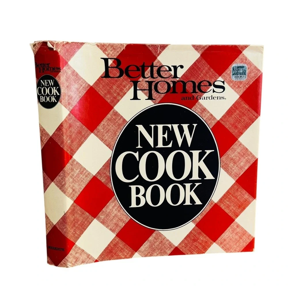 Better Homes and Gardens New Cook Book 1982‎ Vintage Gingham Plaid Hardcover