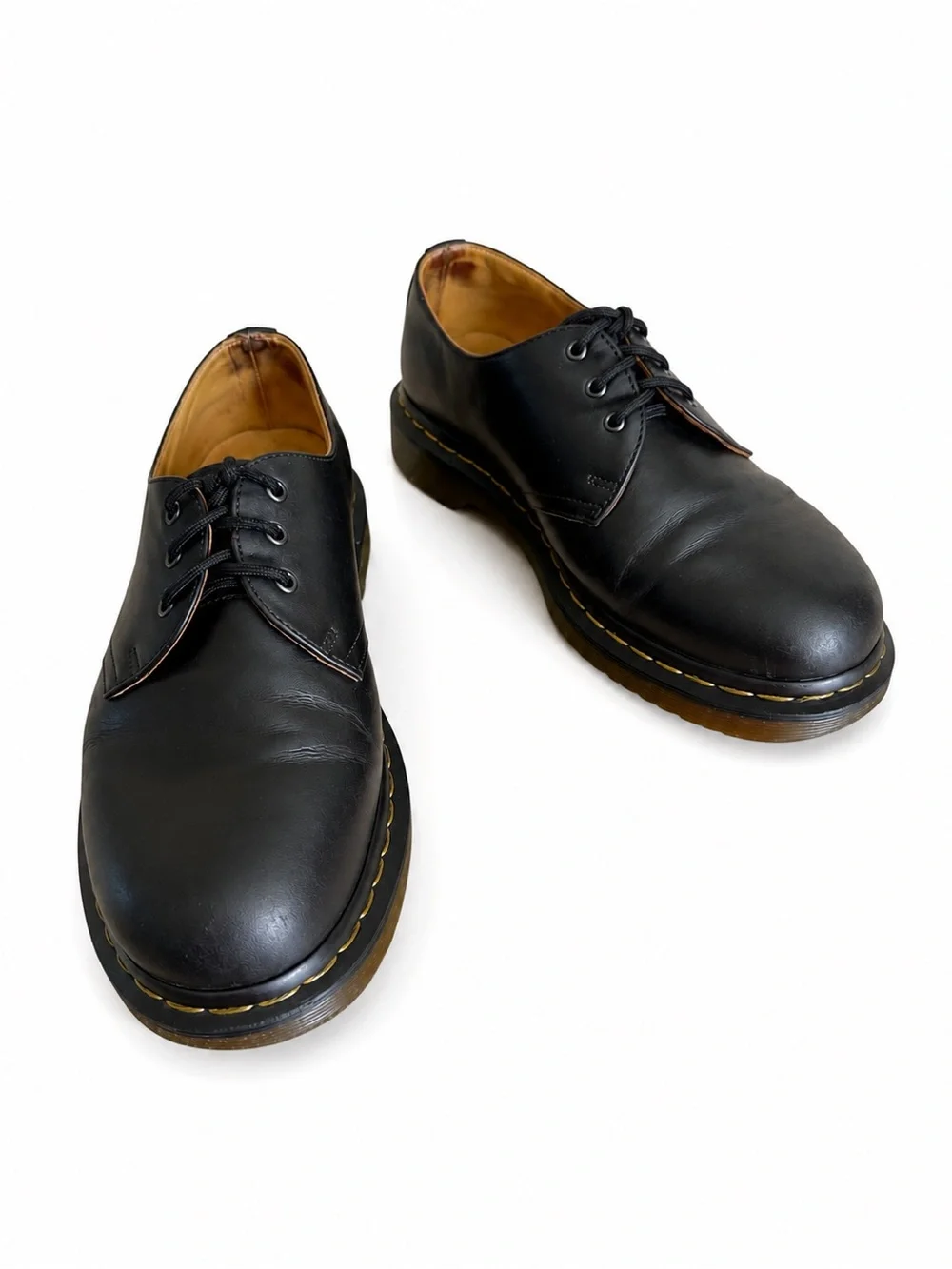 Dr. Martens For Life‎ 3 Eye Leather Derby Oxford Shoes Men's 8 Black 13377