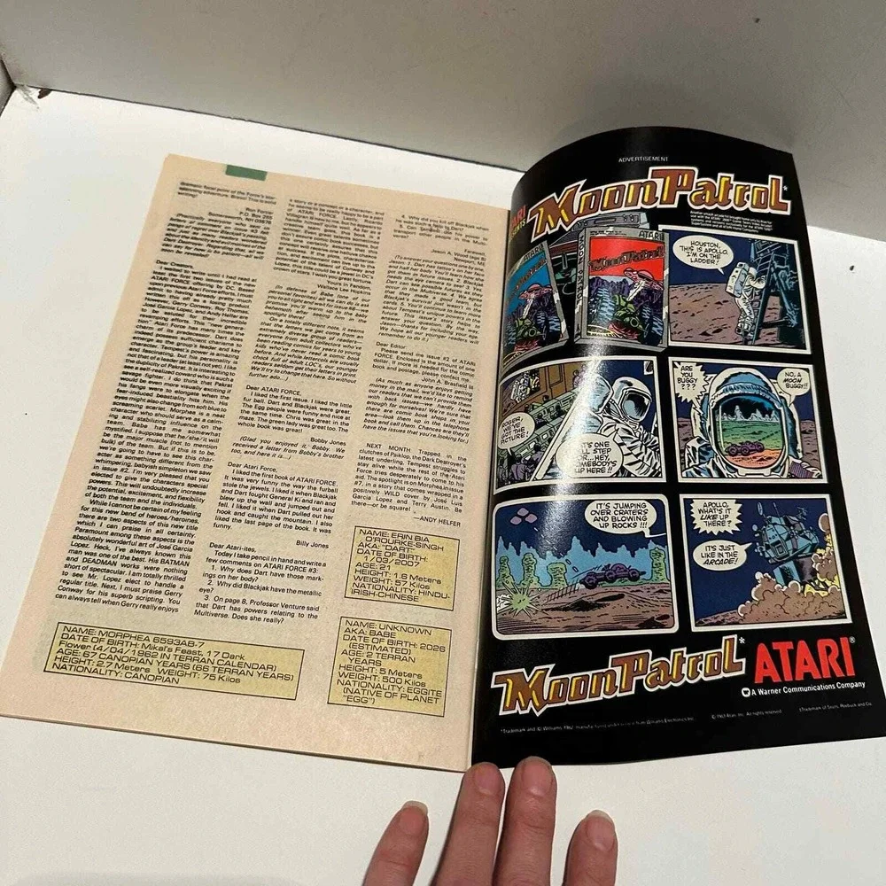 ATARI FORCE 6 JUNE 84 Meeting with Life and Death DC Comic Book‎