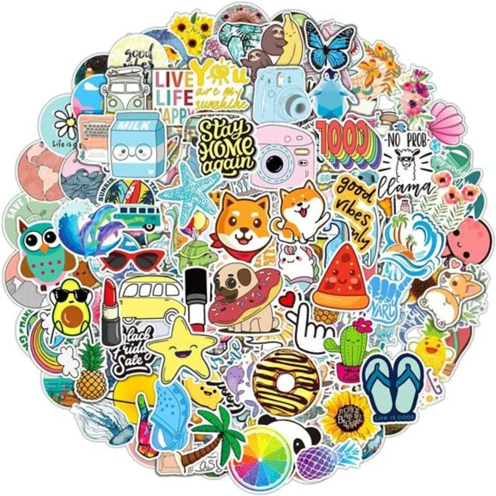 200 PCS Water Bottle Stickers for Kids Teens, Cute Vinyl Laptop‎ Sticker