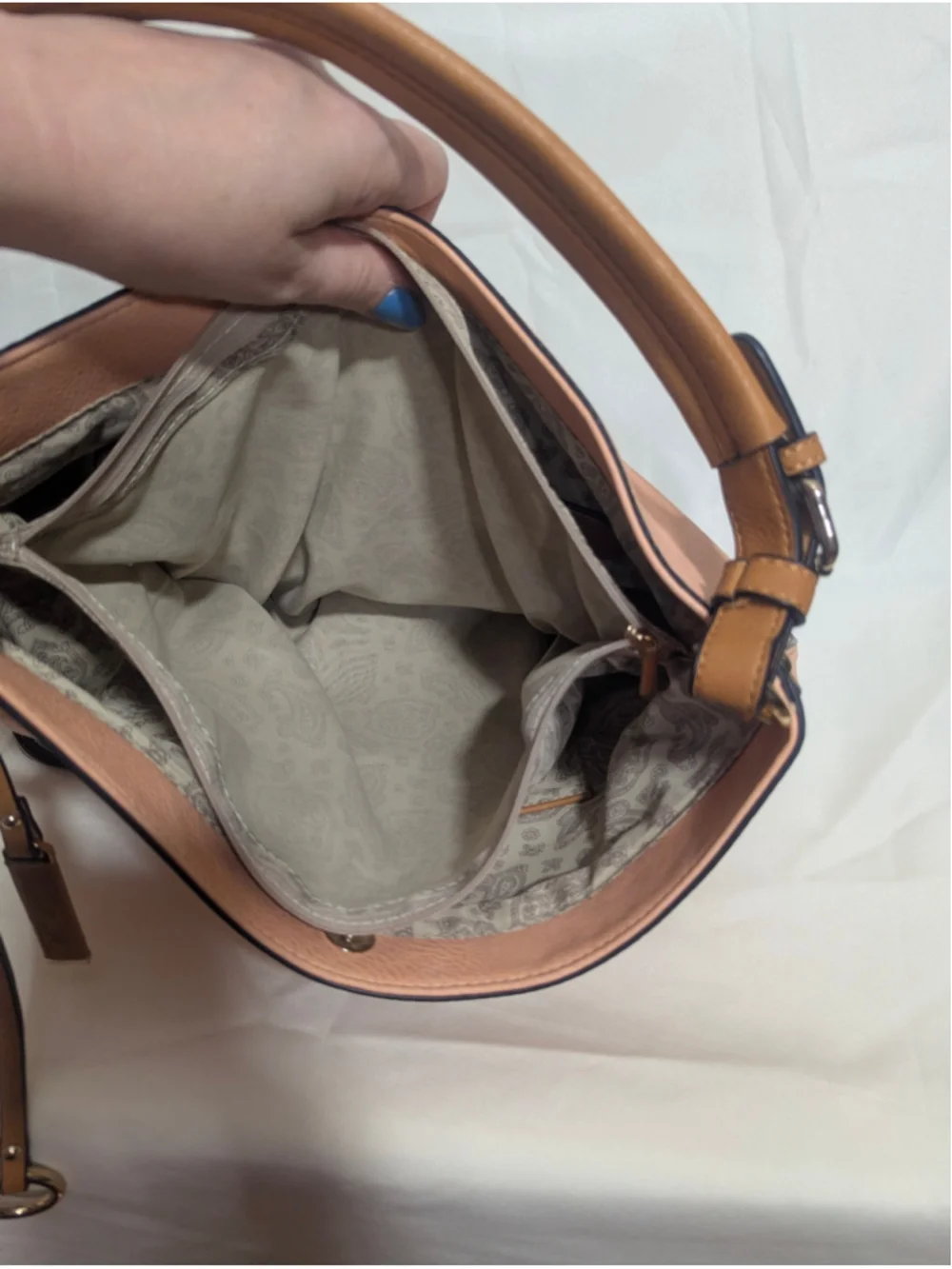 Simply Noelle Hobo Bag Large Colorblock Cantaloupe