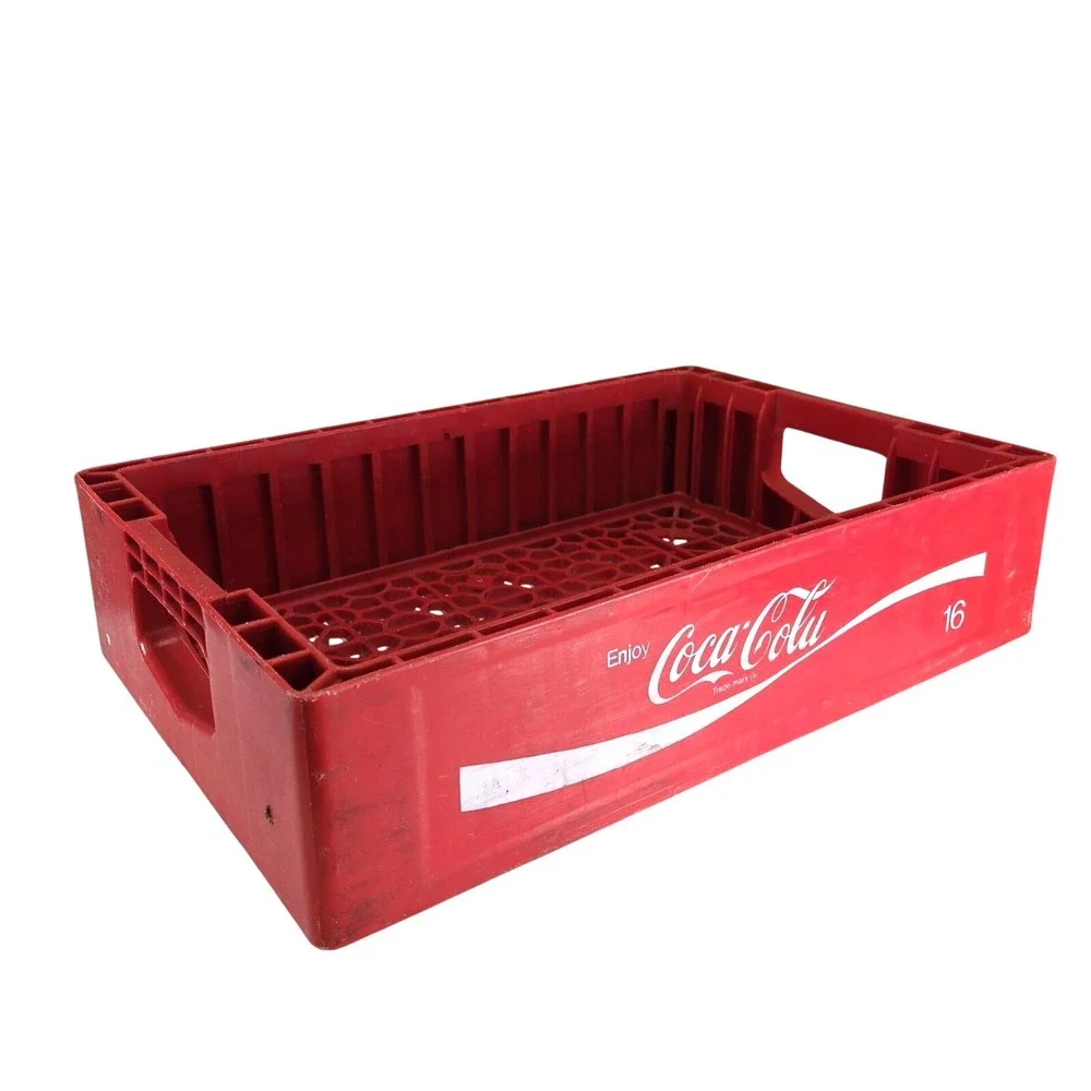 Vintage Coca-Cola Red Plastic 16 Bottle Crate Carrier Husky Rehrig‎ Pacific Coke
