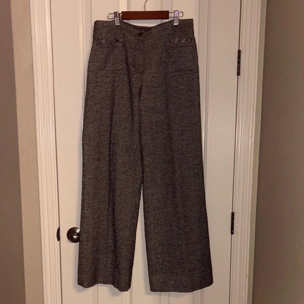 Chanel tweed silk alpaca wool pants