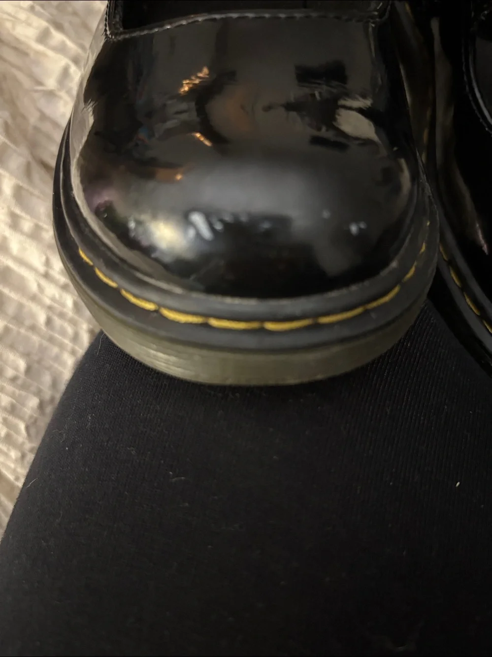 Dr. Martens shiny black