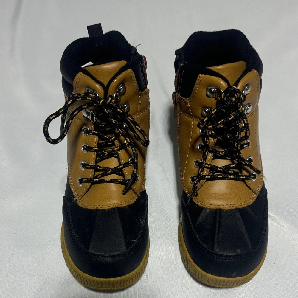 Wonder Nation Brown and Black Kids Boots