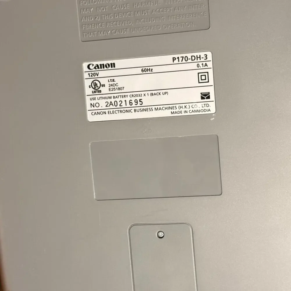 Canon p170 dh