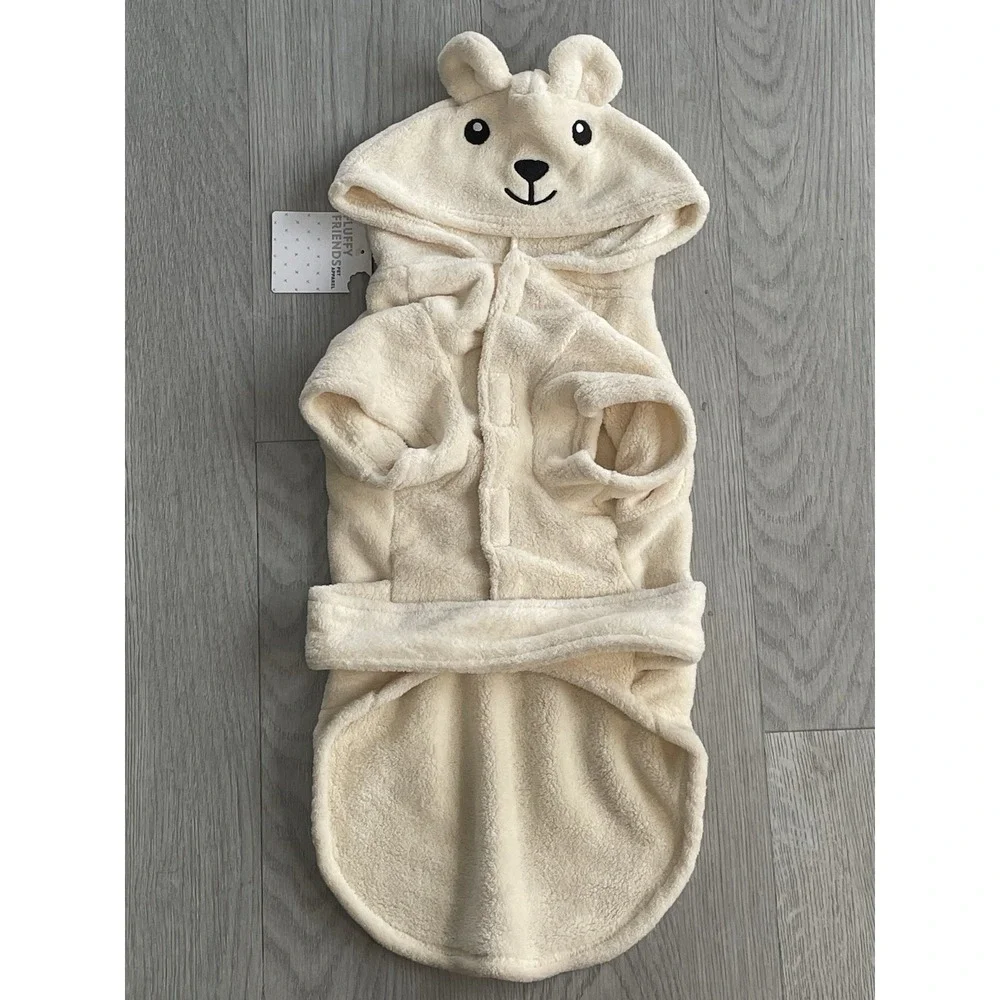 NEW Fluffy Friends - Cute Polar‎ Bear Dog Pet Animal Warm Comfy Costume - Size L