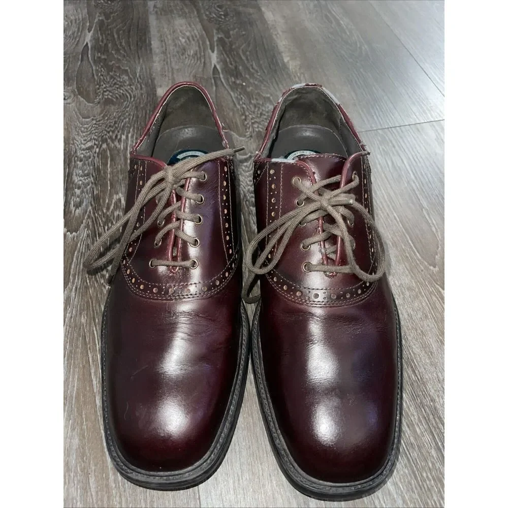 Nunn Bush Mens ‎ Kore Pro Brown Flat Oxfords Shoes Sz 12 S-117