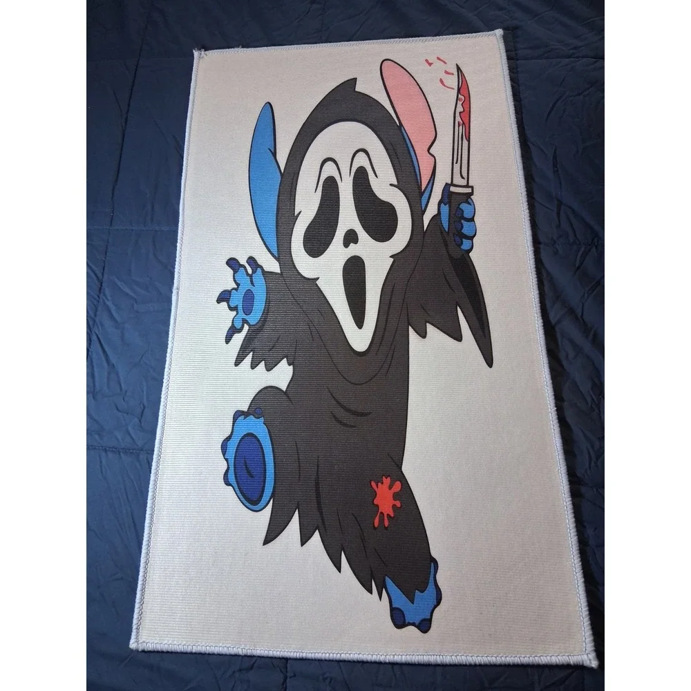 Lilo‎ X Stitch X Ghostface Scream Custom Collector's Rug-22