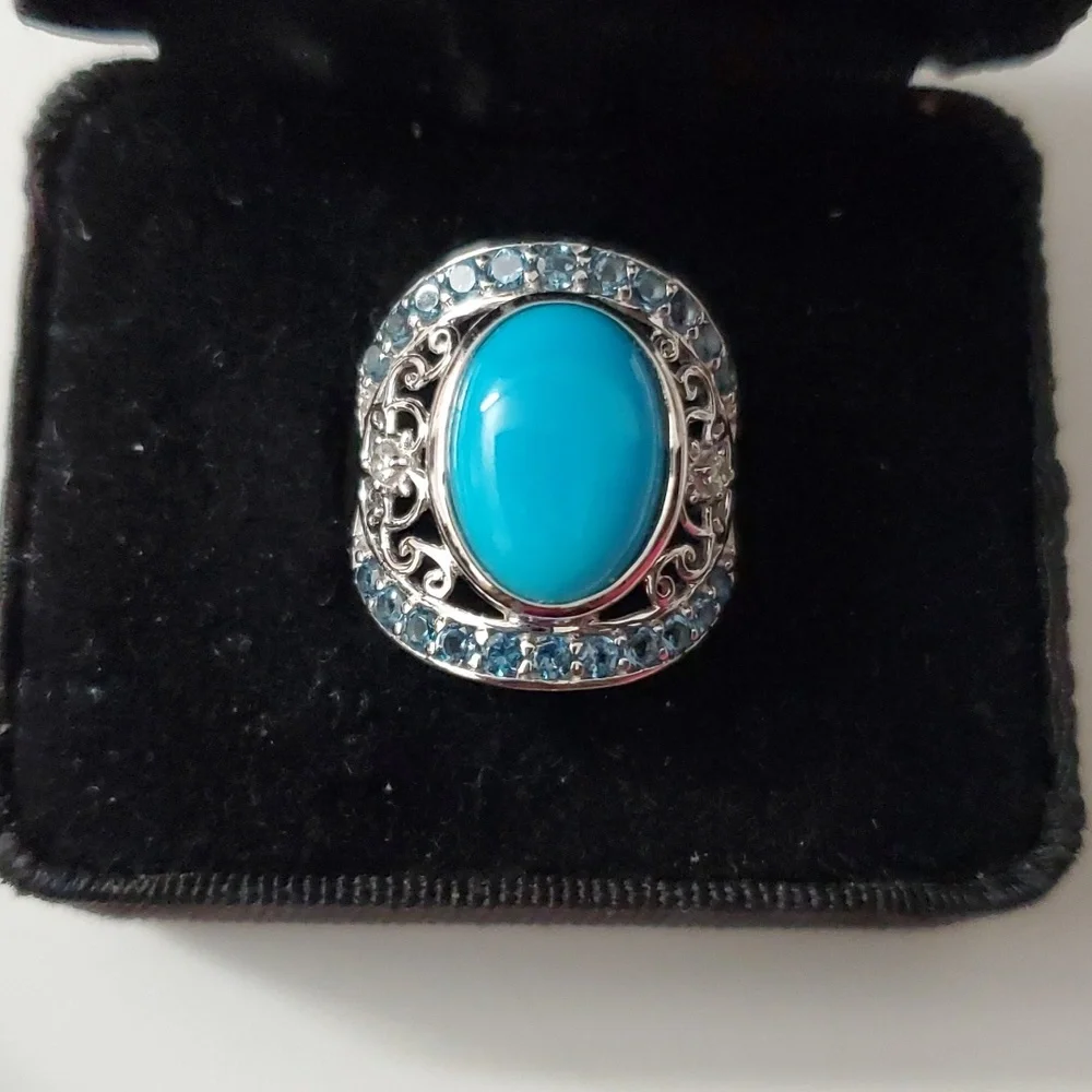 Vintage length classy blue