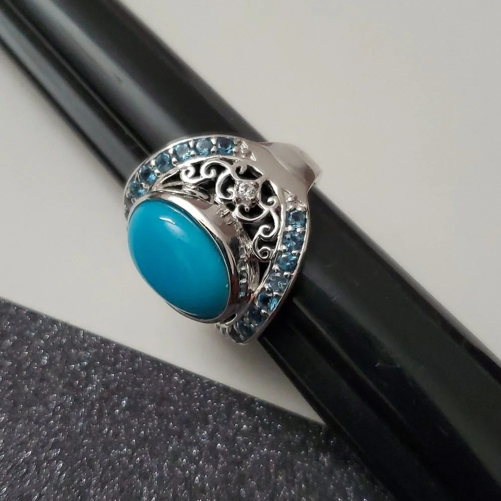 Vintage turquoise sterling has