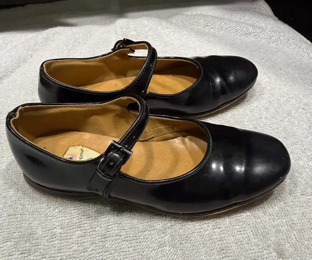 Toddletime black patent
