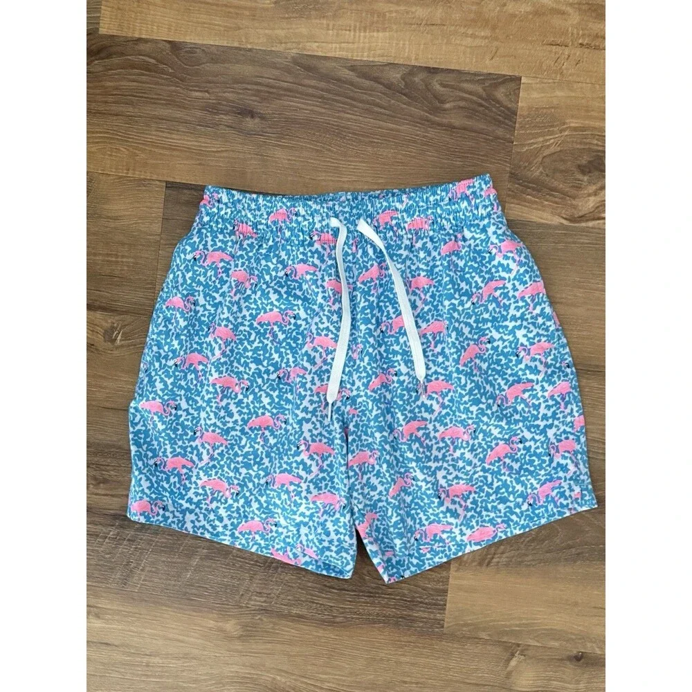 Men’s Chubbies The Domingos Are For Flamingos 5.5”‎ Classic Swim Trunk Small