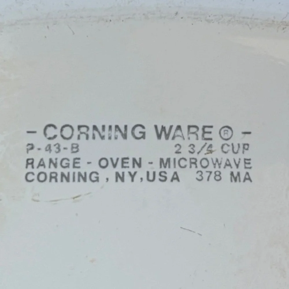 CorningWare A-1-B & P-43-B Spice‎ of Life Casserole Dishes Vintage USA Set