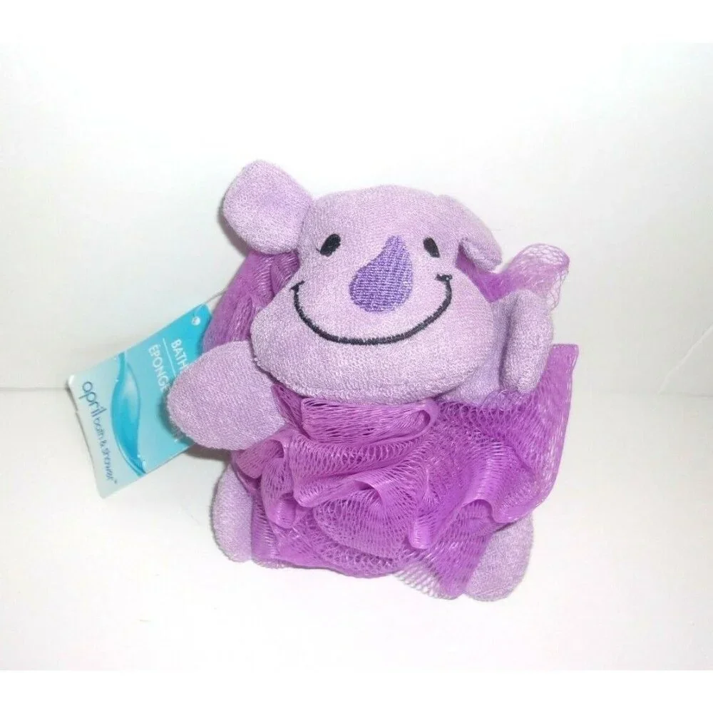 April Bath & Shower‎ Purple Hippo Sponge 6