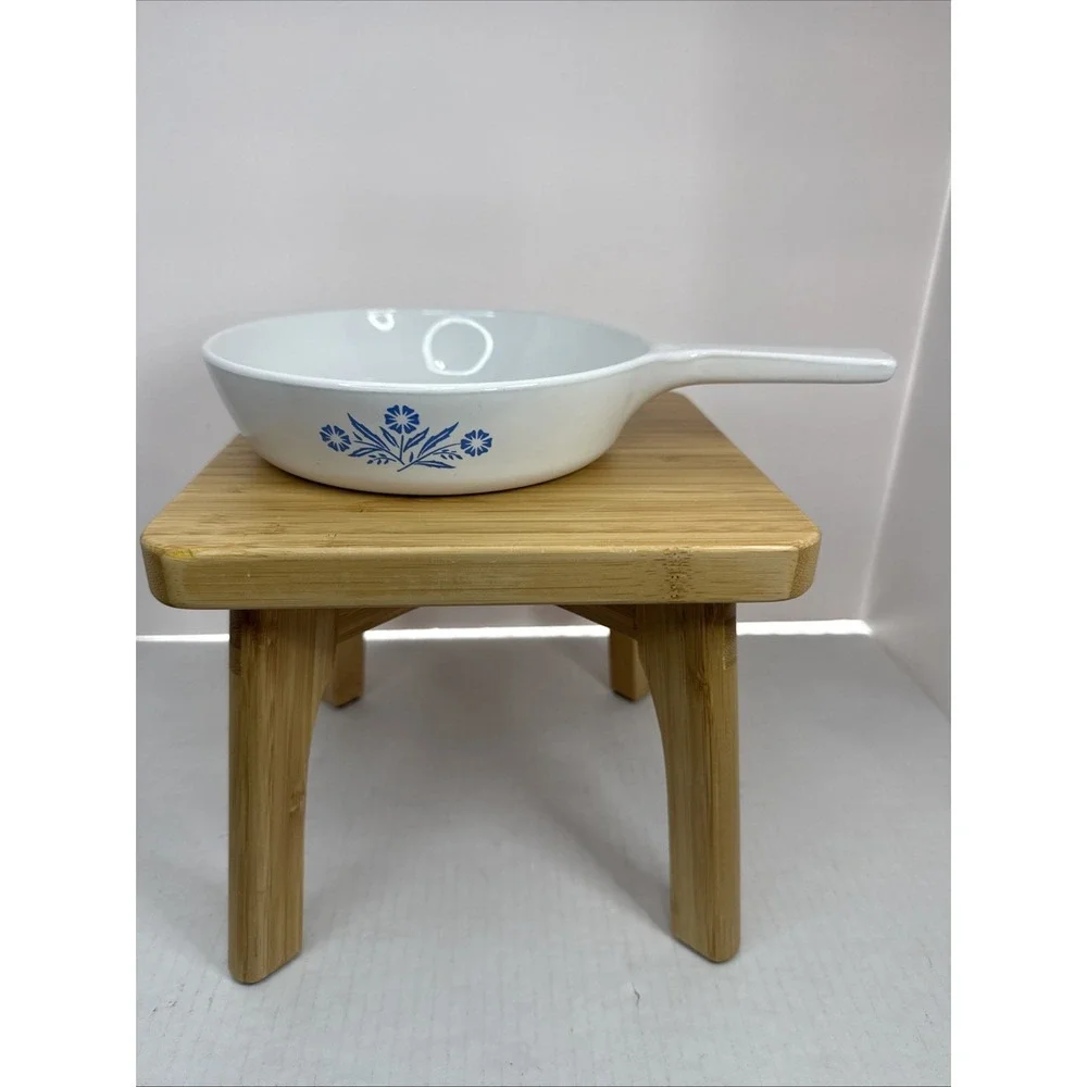 VTG Corning Ware Sauce Pan Skillet‎ Blue Cornflower 6-1/2 inch P-83-B No Lid EUC