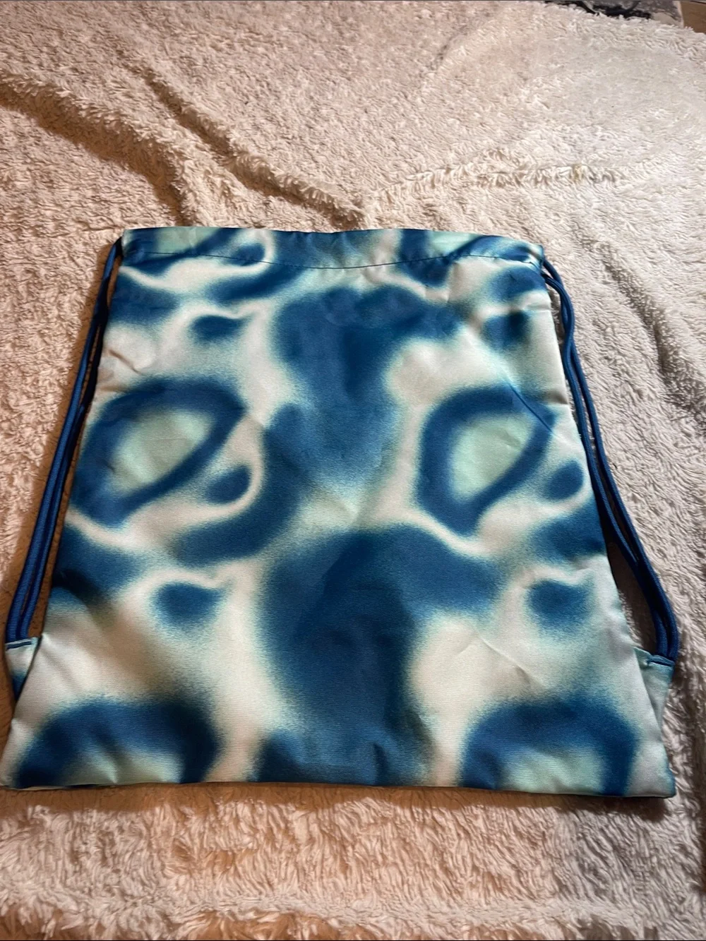Jordan Blue & White 23 Tie-Dye Drawstring Bag
