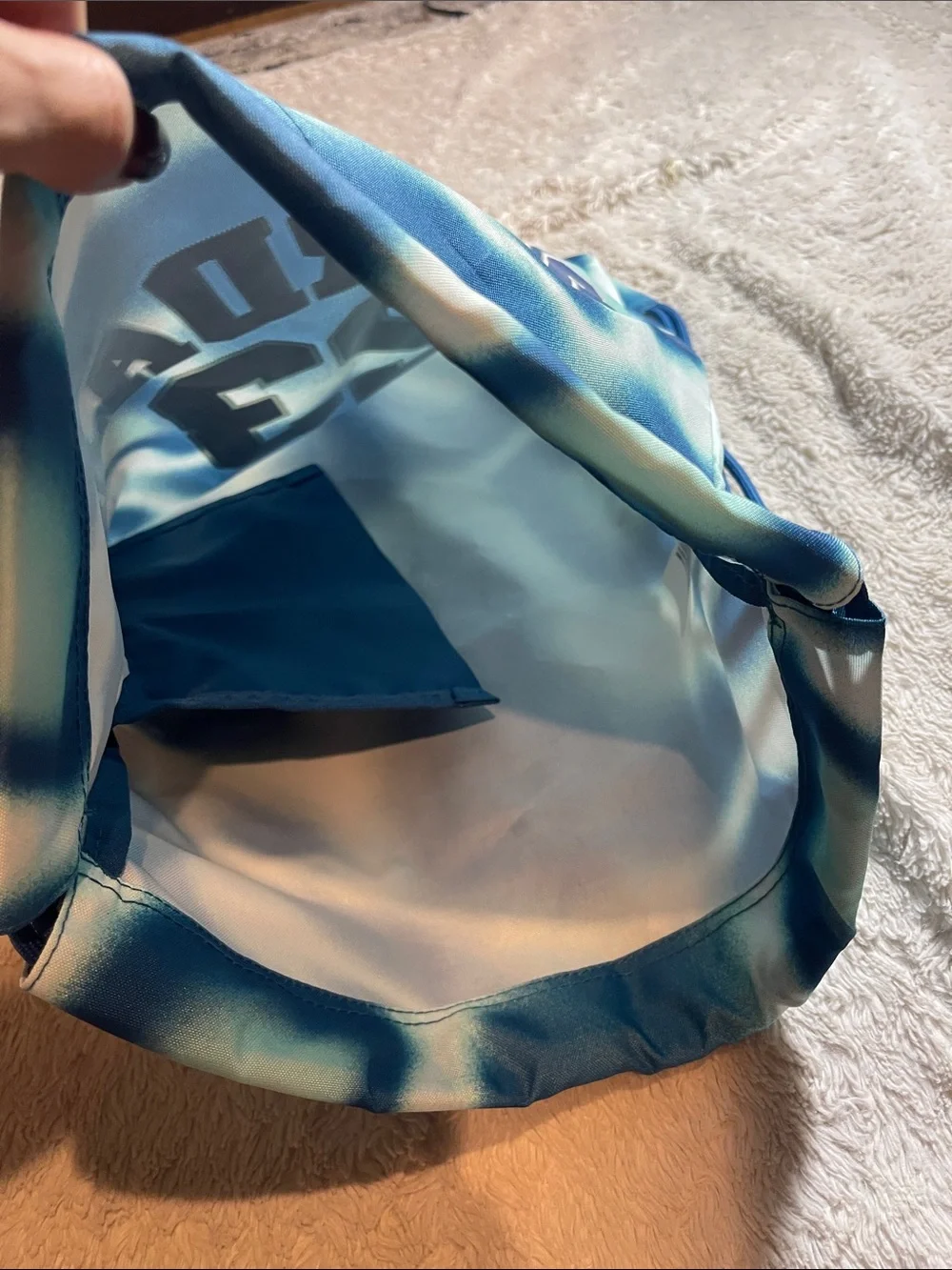 Jordan Blue & White 23 Tie-Dye Drawstring Bag