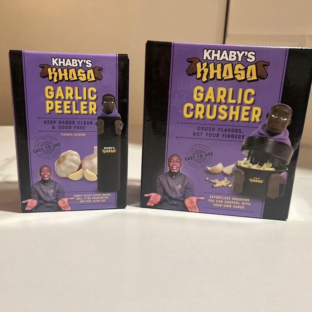 New Khaby's Khasa Garlic Crusher‎ And Peeler