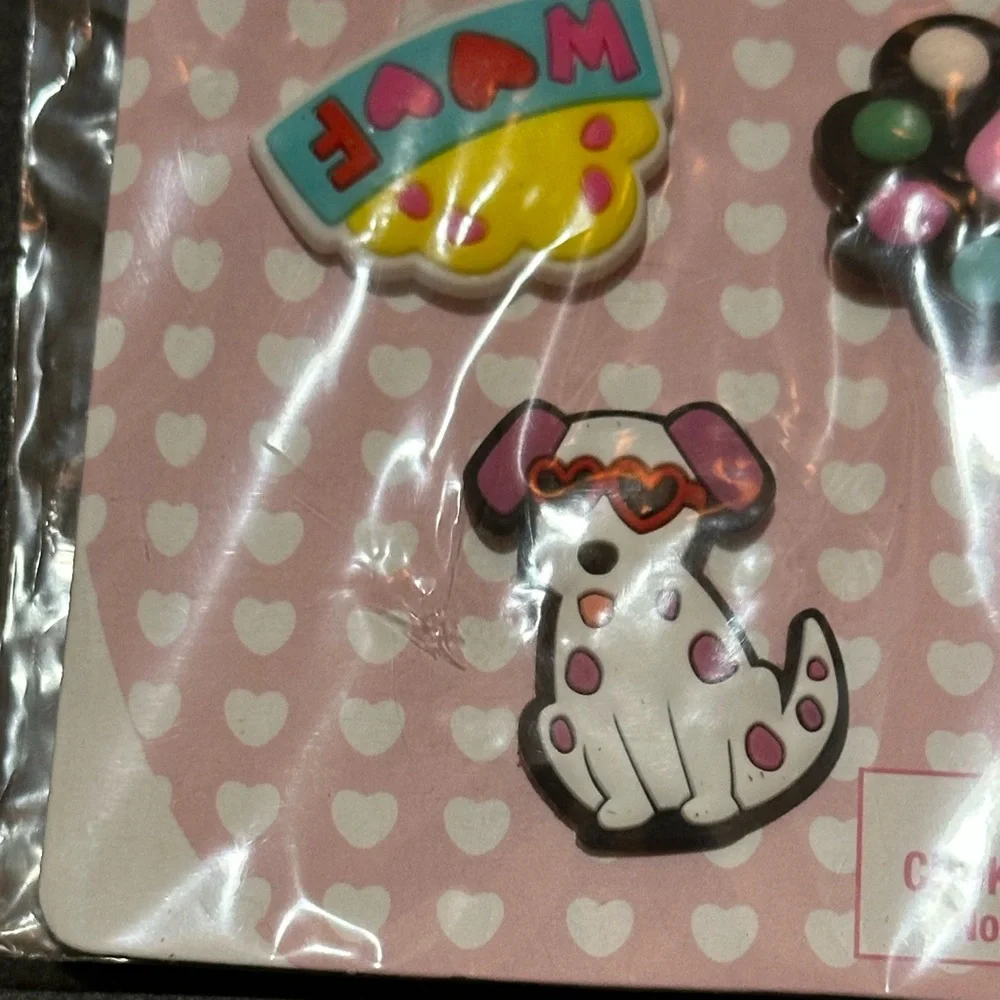 🌸 $3 if bundled - Cute Croc Dog Charms Set for Kids NEW