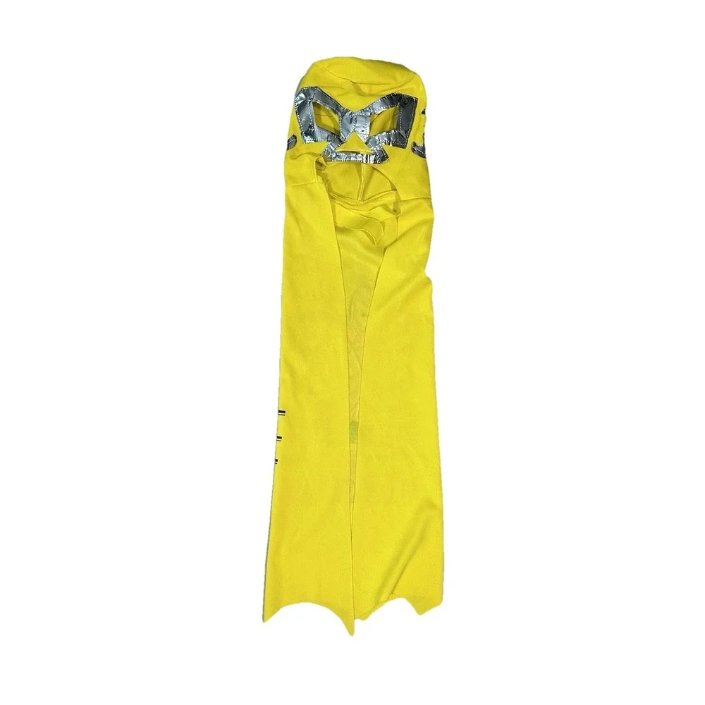 Dr. Wagner Cape and Mask‎ 1 Piece Yellow w Graphic on Cape Youth One Size