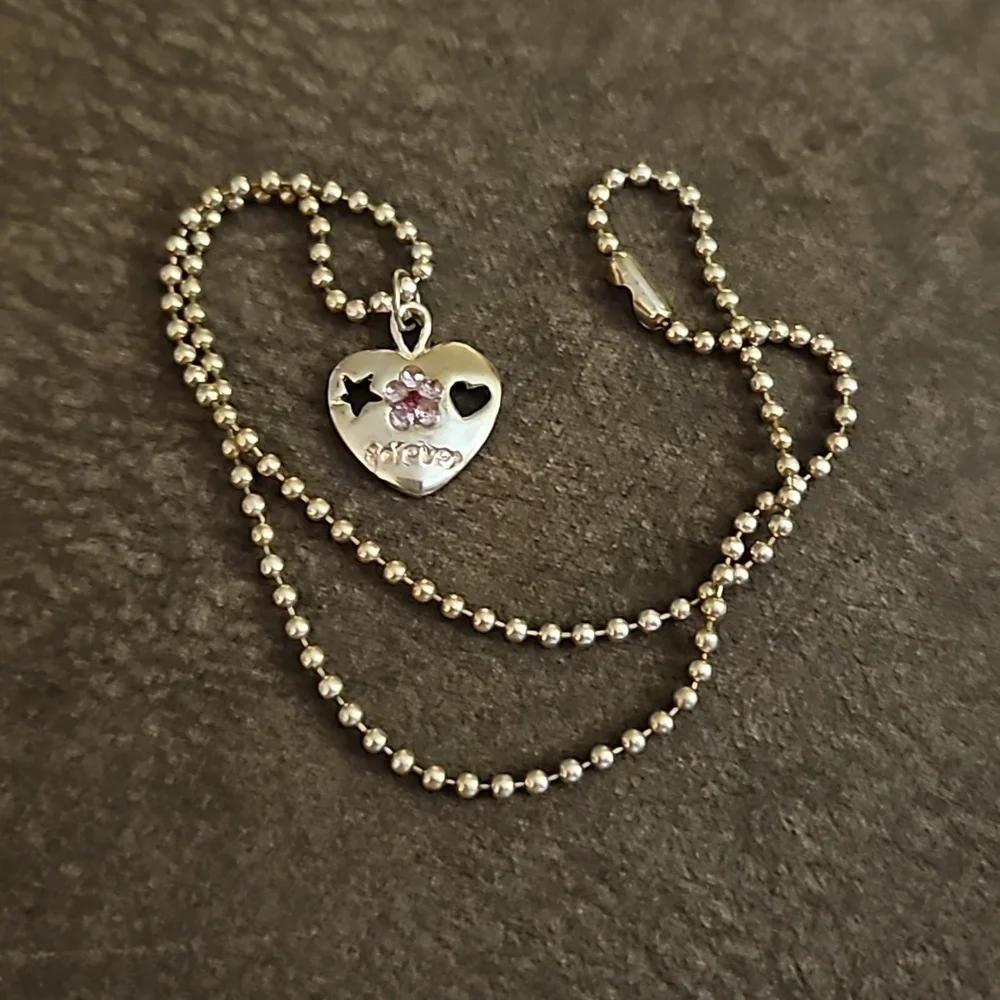 3/$25 Friends Heart Pendant Ball Chain Necklace