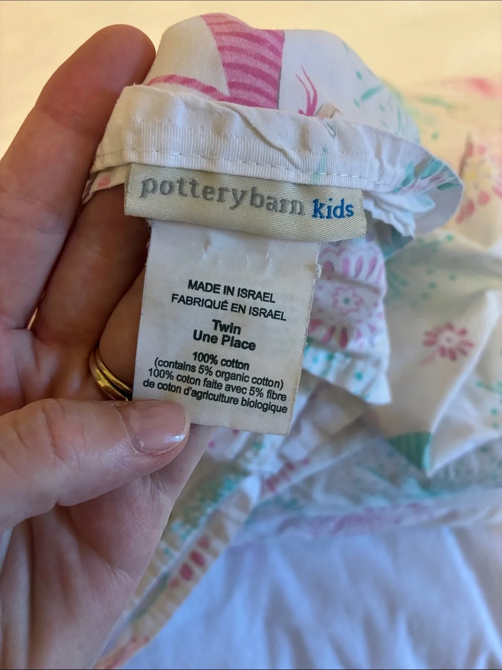 Pottery Barn Kids flat fitted