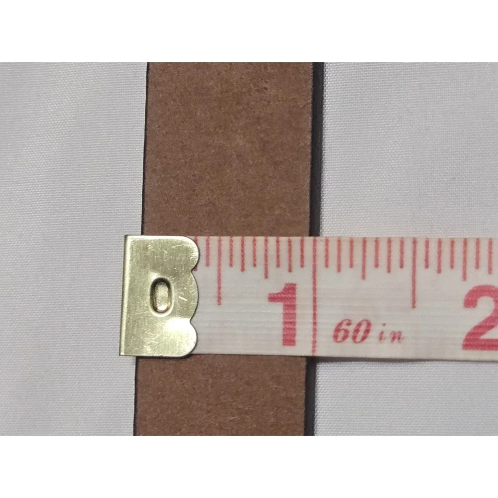 American Eagle Western Belt Brown Leather Silver Buckle Womens Med 28-34