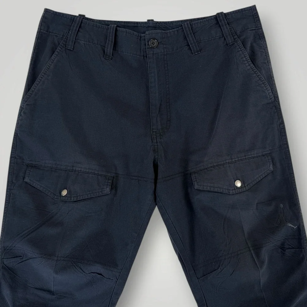 Jordan Mens Ripstop Cargo Jogger Pants 704800-010 Size 36x31 Dark Navy Blue