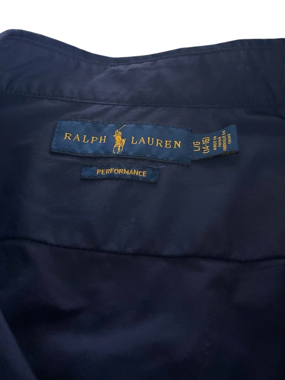 Ralph Lauren Boys L 14/16 Shirt Regatta Polo Ocean Challenge Performance Sailing