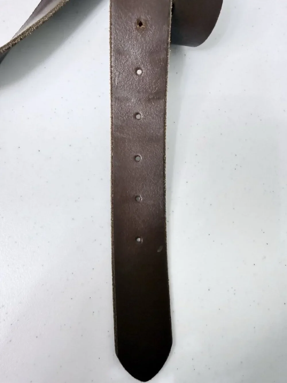 American Eagle AEO Women’s Brown Leather Belt Sz Medium Oval Buckle Rhinestones