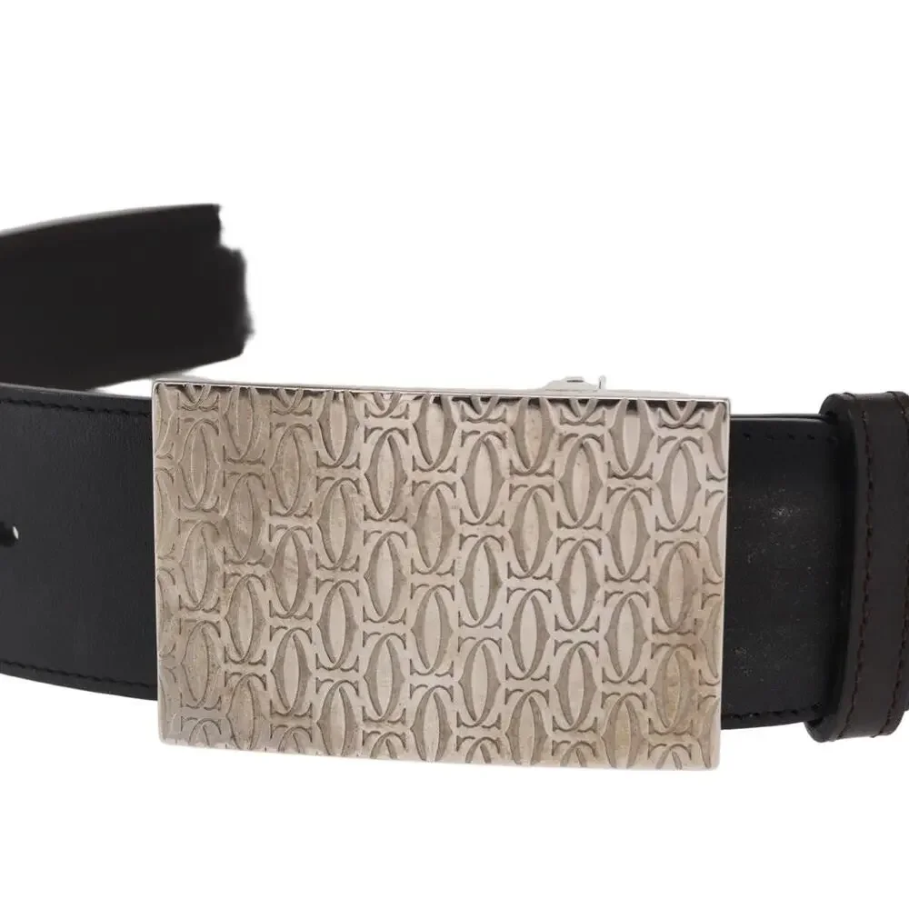 Cartier Leather Adjustable Belt Black