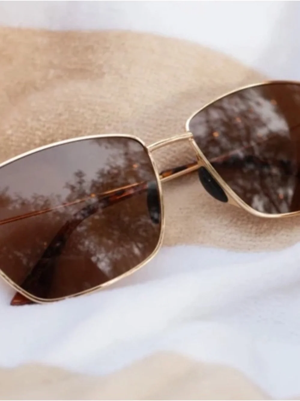 SHADYRAYS Women's Tangle Free Melrose Polarized Sunglasses, Amber Gold, New