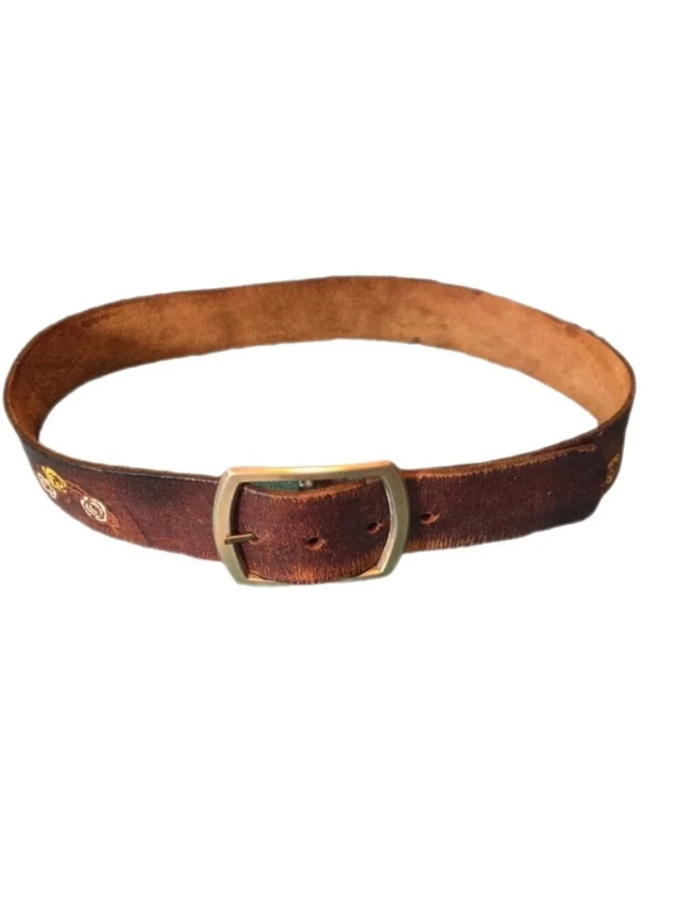Vintage tooled leather