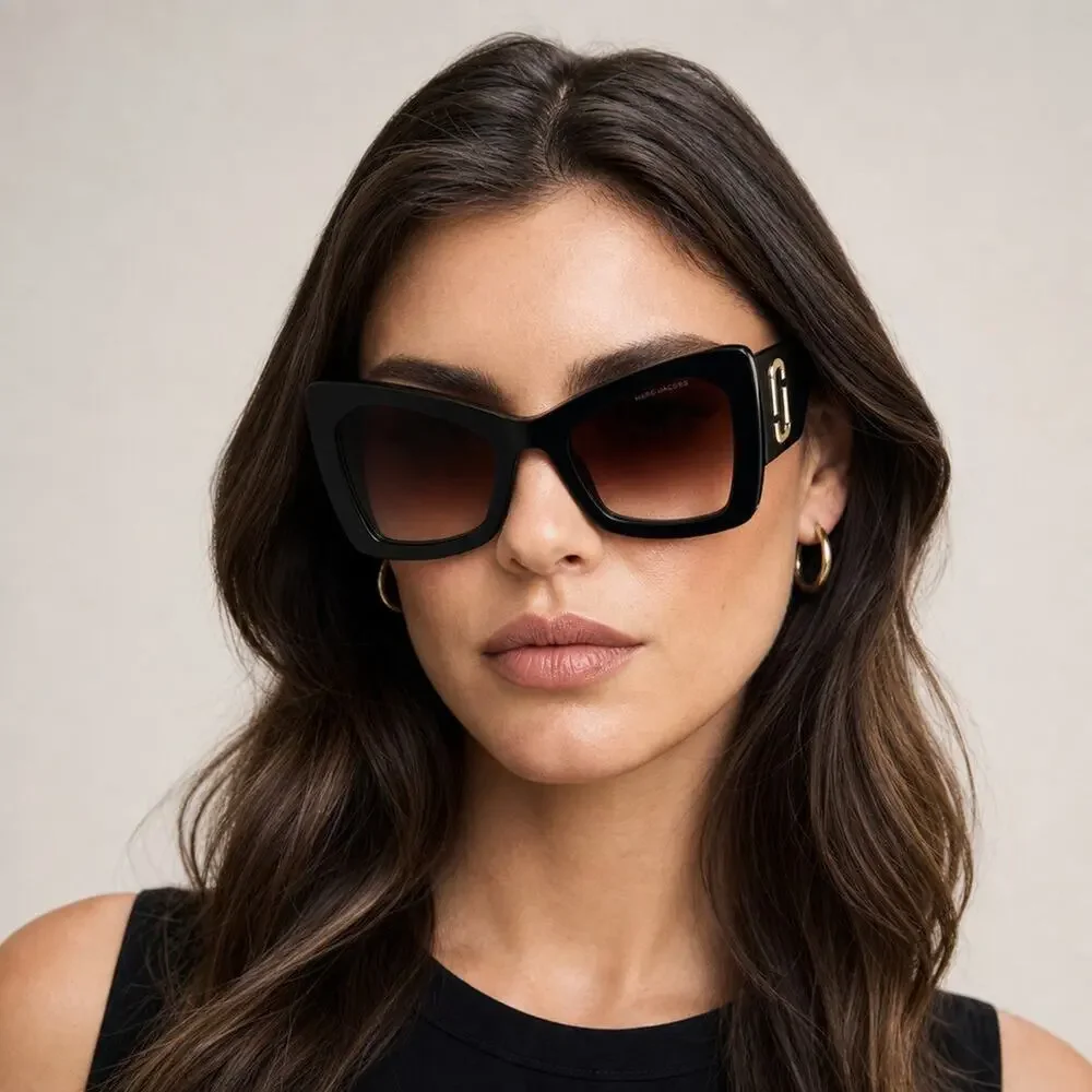 NEW!!! Marc Jacobs MARC 761/S 0807HA Black Sunglasses authentic
