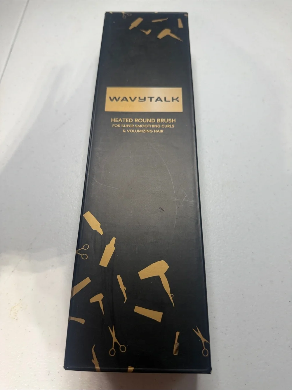 Heated Round Brush - Black & Gold