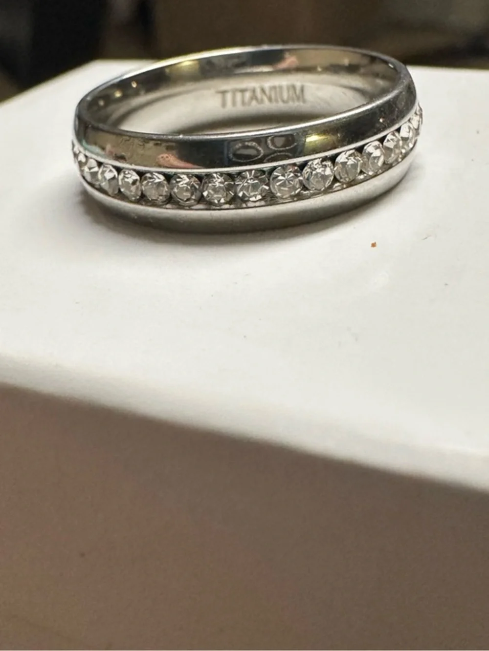 Titanium Diamond Eternity Band