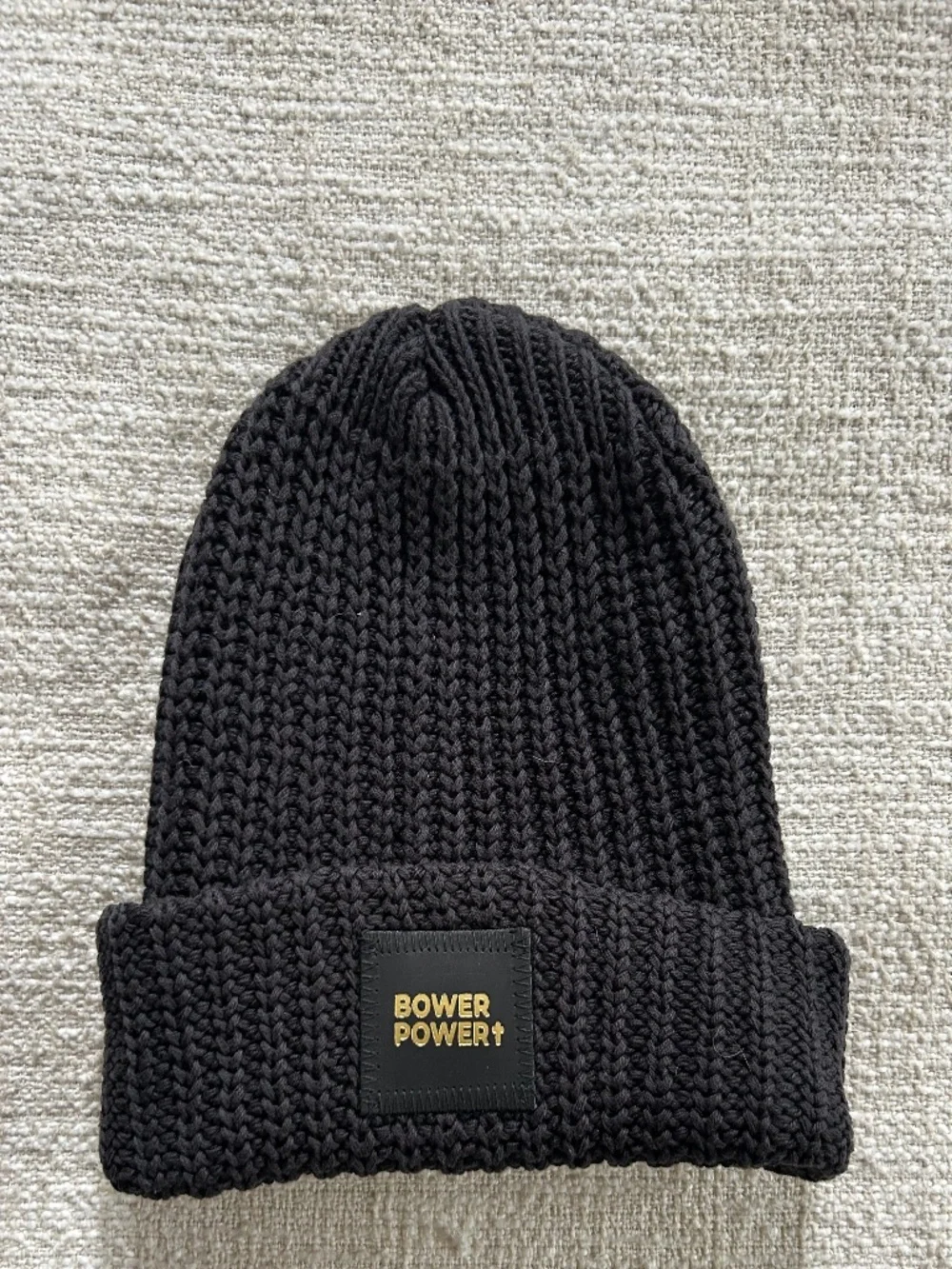 Love Your Melon 100% cotton black beanie