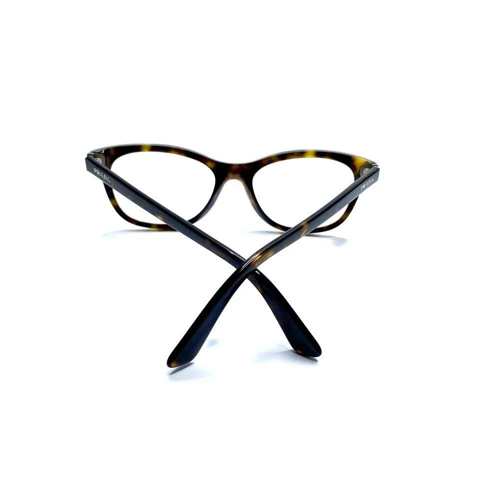 New Prada Brown Tortoise Cat Eye Retro Glasses Italy VPR05B 2AU-101 51 17 140