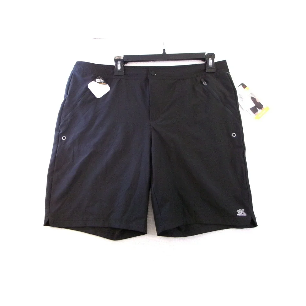 ZeroXposur Mens Paddle Shorts Black Quick Dry‎ UPF 50 Board Shorts Y98207 XL
