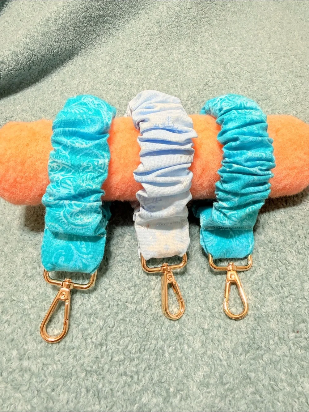 Handmade scrunchy wristband