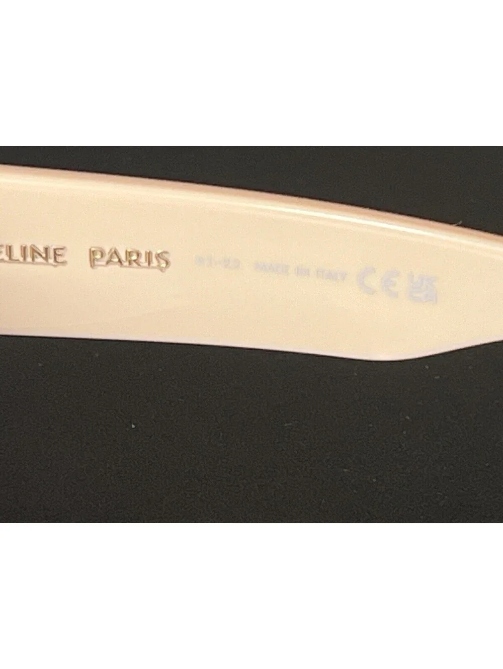$510 CELINE PARIS CL40216U 57F Shiny Solid Nude Sunglasses